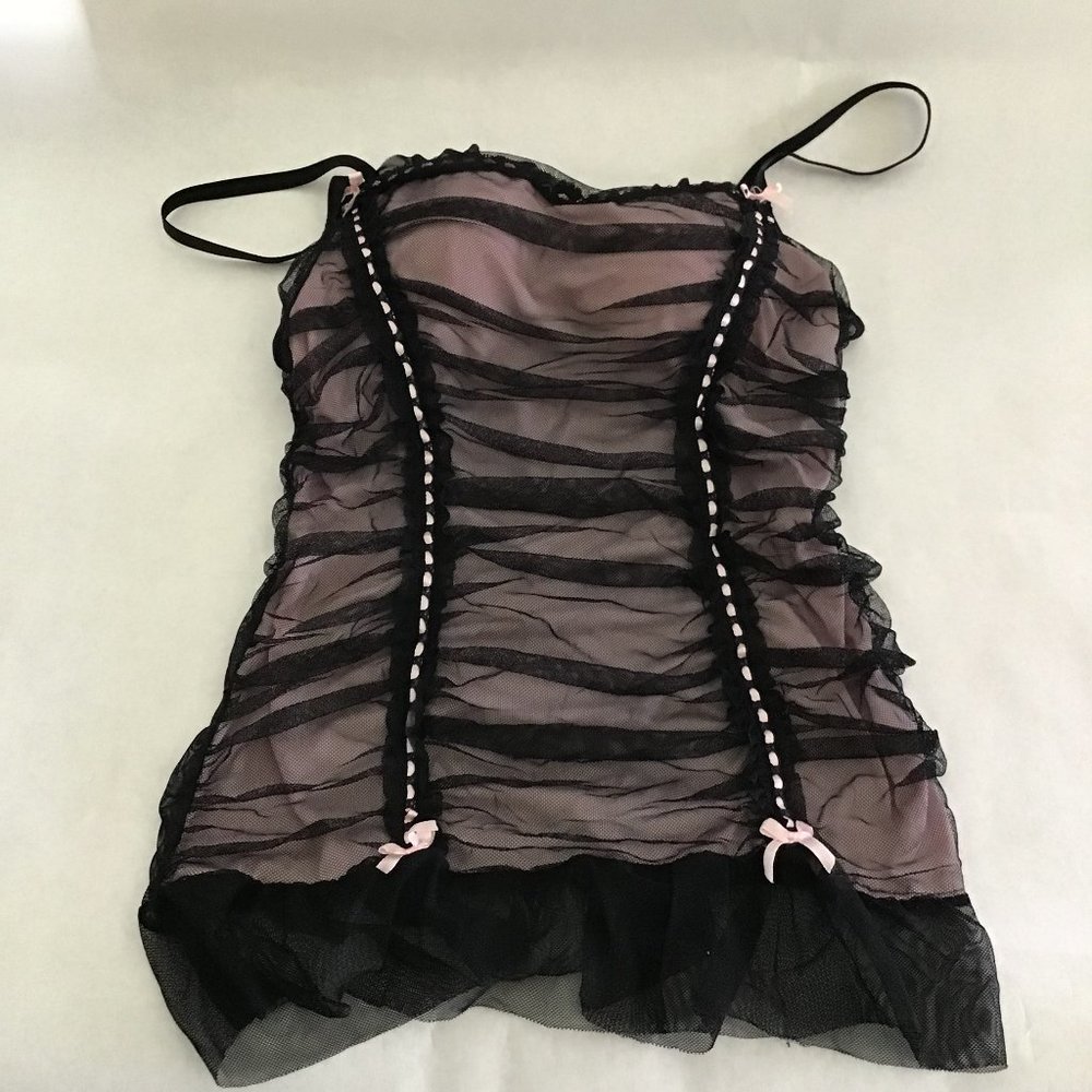 Rene Rofe lingerie size M, black and pink